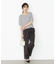 ベルト付きタックパンツ