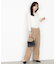 ベルト付きタックパンツ