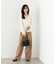 ベルト付きタックパンツ