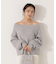 ラメ入りオフショル畔ニット 25AW