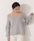 ラメ入りオフショル畔ニット 25AW