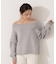 ラメ入りオフショル畔ニット 25AW