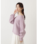 ラメ入りオフショル畔ニット 25AW