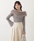 フェイクファー付きオフショルニット 25AW