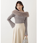 フェイクファー付きオフショルニット 25AW