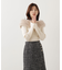 フェイクファー付きオフショルニット
