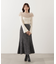 フェイクファー付きオフショルニット
