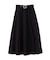 ベルト付きシアーフレアスカート