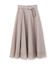 ベルト付きシアーフレアスカート