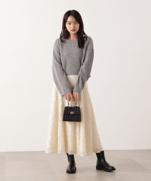 ショートFOX混ニット｜プロポーションボディドレッシングの通販