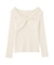 リボンオフショルリブニット 25AW