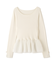＜ウォッシャブル＞ペプラムリブニット 25AW