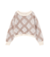 ヘアリーチェックニット  25AW