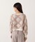 ヘアリーチェックニット  25AW