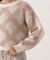ヘアリーチェックニット  25AW