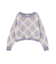 ヘアリーチェックニット  25AW