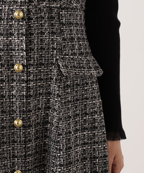 ミックスツイードロングジャンスカ 25AW｜プロポーションボディ