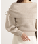 リボン付きオフショルニット 25AW