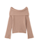 ランダムリブオフショルニット 25AW