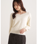 ミニシャギーハートネックニット