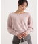 ミニシャギーハートネックニット