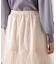 部分プリーツティアードスカート