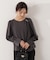 パール付きニュアンスネックブラウス 26SS