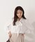 ラッフルリボンブラウス