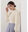 ハイネックボリュームスリーブニット
