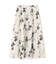フラワープリントスカート
