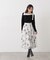 フラワープリントスカート