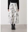 フラワープリントスカート
