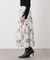 フラワープリントスカート
