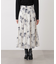フラワープリントスカート