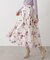 フラワープリントスカート