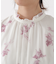 花柄プリントギャザーワンピース