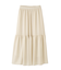 ニュアンスサテンティアードスカート