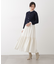 ニュアンスサテンティアードスカート