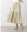 ニュアンスサテンティアードスカート