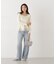 〈a／mie〉シアーペプラムリブニット　26SS