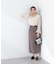 〈a／mie〉ベーシックナロースカート　26SS