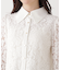 ビッグ衿レースブラウス