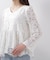 レースペプラムブラウス