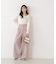 ビットハイウエストワイドパンツ