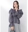 ＜ウォッシャブル＞《EDIT COLOGNE》オフショルシアーシャーリングブラウス　26SS