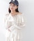 ＜ウォッシャブル＞《EDIT COLOGNE》オフショルシアーシャーリングブラウス　26SS