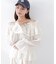 ＜ウォッシャブル＞《EDIT COLOGNE》オフショルシアーシャーリングブラウス　26SS