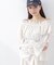 ＜ウォッシャブル＞《EDIT COLOGNE》オフショルシアーシャーリングブラウス　26SS