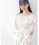 ＜ウォッシャブル＞《EDIT COLOGNE》オフショルシアーシャーリングブラウス　26SS