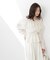 ＜ウォッシャブル＞《EDIT COLOGNE》オフショルシアーシャーリングブラウス　26SS